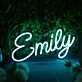 Emily Blue LED Neon Sign