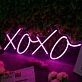 XOXO Purple Neon Sign