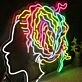 Colorful Brainstorming Neon Sign