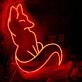 Fox Red LED Neon Sign