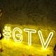 GTV Yellow Neon Sign