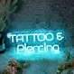 TATTOO And Piercing Blue Neon LED Sign
