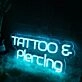 TATTOO And Piercing Blue Neon LED Sign