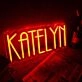 Katelym Red Neon Sign