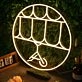 Abstract Geometric Circle Neon Sign