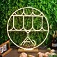 Abstract Geometric Circle Neon Sign