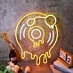 Melting Turntable Neon Sign
