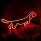 Sausage Dog Red Neon Sign