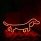 Sausage Dog Red Neon Sign