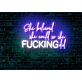 She Believed She Could So She Did LED Neon Sign