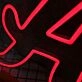 Capital Letter A Red Neon Sign