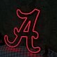 Capital Letter A Red Neon Sign