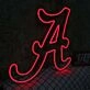 Capital Letter A Red Neon Sign