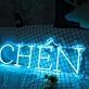 CHEN Blue Neon Sign