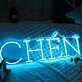 CHEN Blue Neon Sign