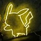 Pokemon Pikachu Silhouette Neon Sign