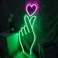 Korean Love Green Neon Sign