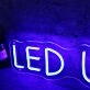 LED US HERE Blue Neon Sign