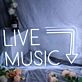 LIVE MUSIC Here White Neon Sign