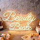 Beauty Beatz Yellow Neon Sign