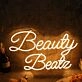 Beauty Beatz Yellow Neon Sign