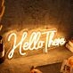 Hello There Yellow LED Neon Sign