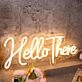 Hello There Yellow LED Neon Sign
