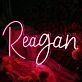 Reagan Red Neon Sign