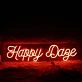Happy Daze red Neon Sign