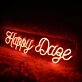 Happy Daze red Neon Sign