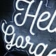 Hello Gorgeous White Neon Sign