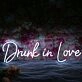 Drunk In Love White Neon Sign
