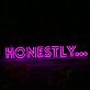 Honestly Dark Purple Neon Sign