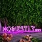 Honestly Dark Purple Neon Sign