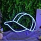 Peaked Cap Blue Neon LED Sign