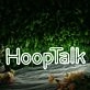 Hoop Talk White Neon Sign