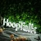 Hoop Talk White Neon Sign
