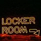 LOCKER ROOM Yellow Neon Sign