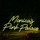 Monica's Pink Palace Neon Sign