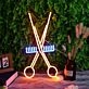 Hair Scissors Neon Sign