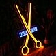 Hair Scissors Neon Sign