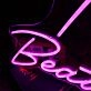 Hello Beautiful Purple Neon Sign