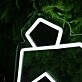 Panda Head White Neon LED Sign