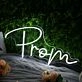 Prom White Neon Sign