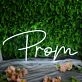 Prom White Neon Sign