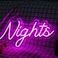 Night Pink Neon LED Sign