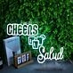 Cheers Salud White Custom Neon Sign