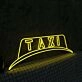 Taxi Light Sign Yellow Neon Sign
