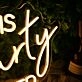Let Us Get This Party Started Yelow Neon Sign