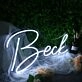 Beck White Neon Sign